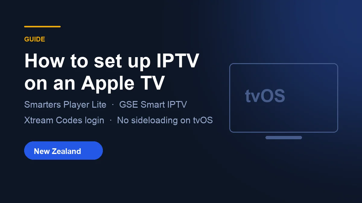 Setting up IPTV on an Apple TV